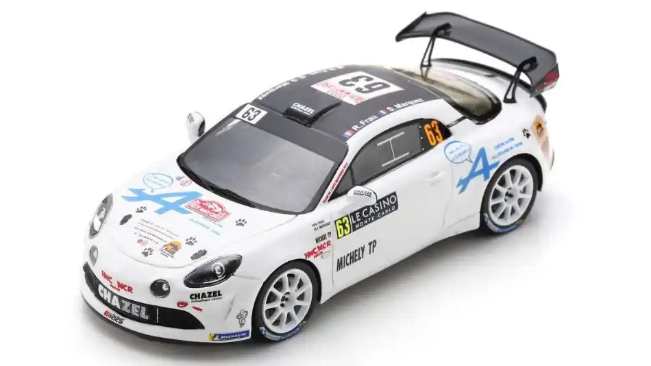 Renault Alpine A110 n.63 Rally Monte-Carlo 2023 R. Frau - S. Marquez Végkiárusítás