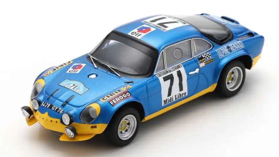 Rendeld meg most Renault Alpine A110 1600S n.71 Rally Criterium des Cevennes 1971 B. Darniche - A. Mahe