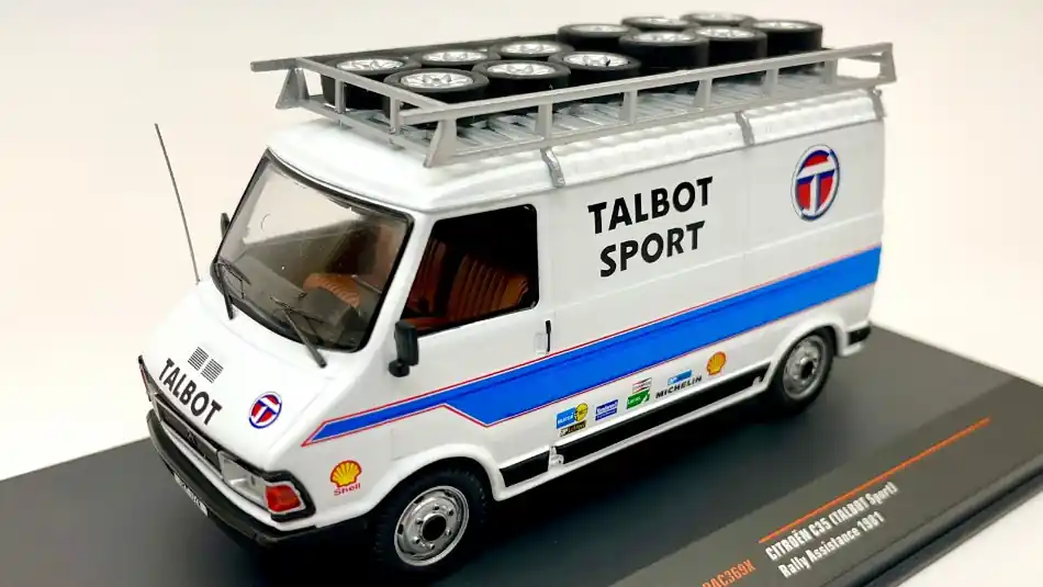Olcsóbb Citroën C35 van Team Talbot Sport Rally Assistance 1981