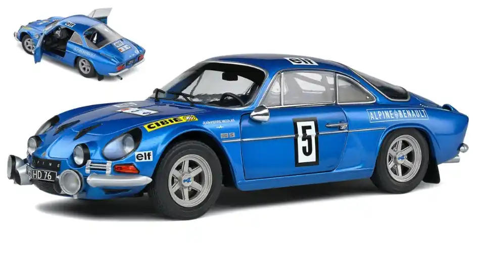 Árcsökkenés Alpine A110 1600S n.5 Rally Olympia 1972 J.P. Nicolas - J. Todt