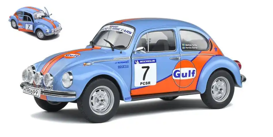 Különleges ajánlat Volkswagen Bogár 1303 Team Gulf n 7 Rally Colds Balls 2019