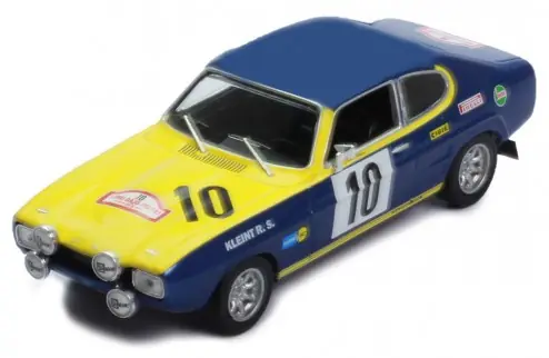 Ford Capri 2600 RS n.10 Rally Rajd Polski 1972 W. Rohrl Rendeld meg most