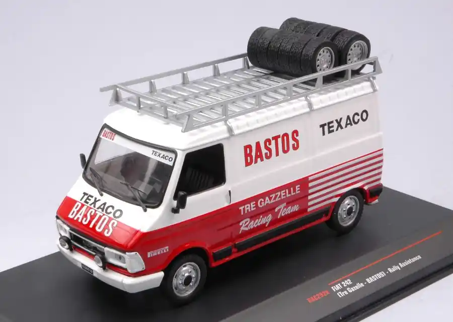 Fiat 242 Van Team Tre Gazzelle BASTOS Rally assistance Olcsó