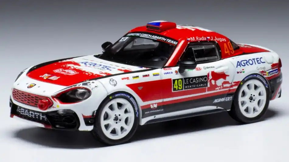 Népszerű Fiat 124 Abarth RGT n.49 Rally Monte-Carlo 2022 M. Rada - J. Jugas