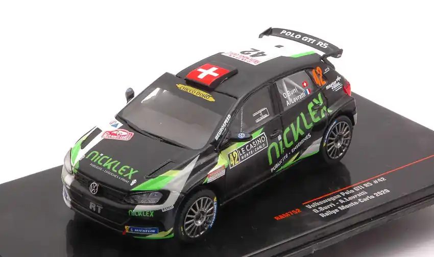 Volkswagen Polo GTI R5 WRC n.42 Rally Monte-Carlo 2020 D.Burri - A. Levratti Ne maradj le