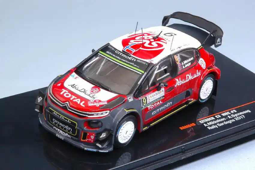 Citroën C3 WRC n.9 Rally Sardegna 2017 A. Mikkelsen - A. Synnevaag Csak ma