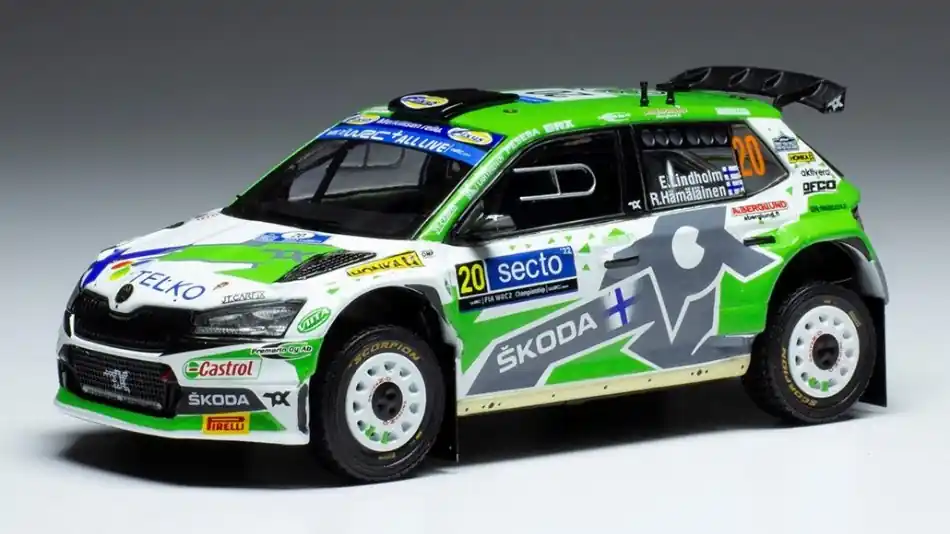 Skoda Fabia Rally2 EVO n.27 Rally Estland 2022 E. Lindholm - R. Hamalainen Legkelendőbb