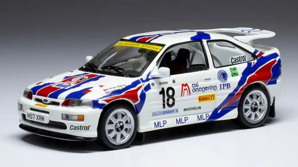 Expressz szállítás Ford Escort RS Cosworth n.18 Bohemia rally 1996 V. Blahna - J. Pelc