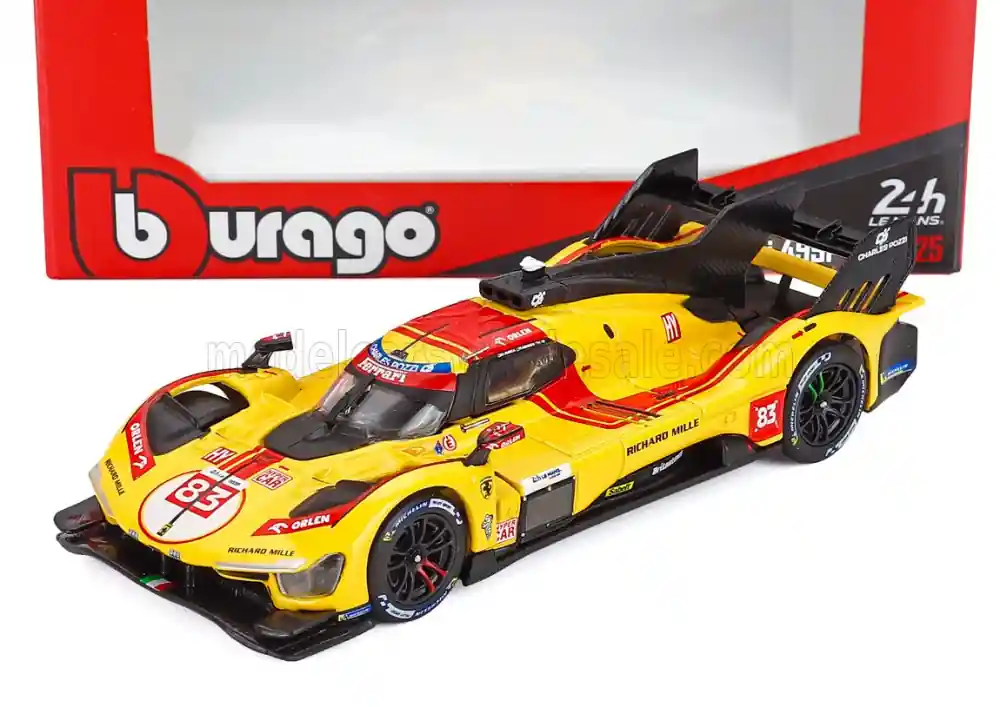 Korlátozott ajánlat Ferrari 499P Team AF Corse 83 24h Le Mans győztes 2025 R. Kubica - P. Hanson - Y. Ye