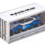 Olcsó Porsche 911 RWB 993 modellautó konténeres vitrinben