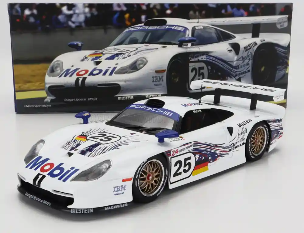 Outlet Porsche 911 25 24h Le Mans 1997 H. J. Stuck - T. Boutsen - B. Wollek