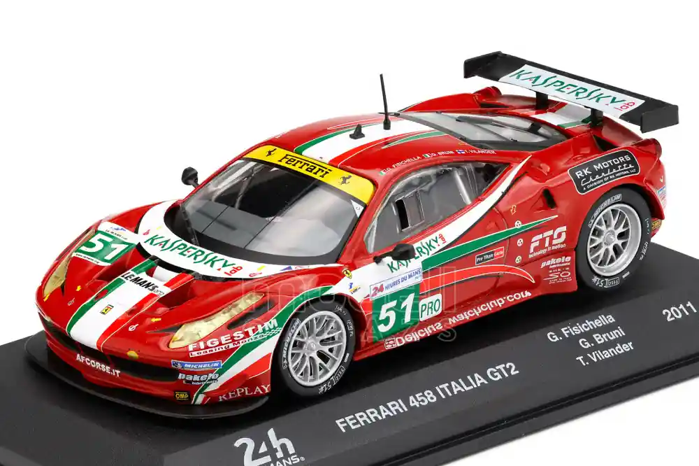 Ferrari 458 Italia GT2 51 24h Le Mans 2011 G. Fisichella - G. Bruni - T.Vilander Árengedmény