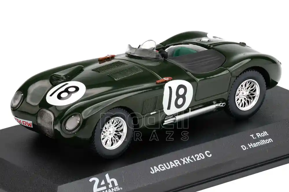 Jaguar XK120 C 18 24h Le Mans győztes 1953 T. Rolt - D. Hamilton Szuper akció