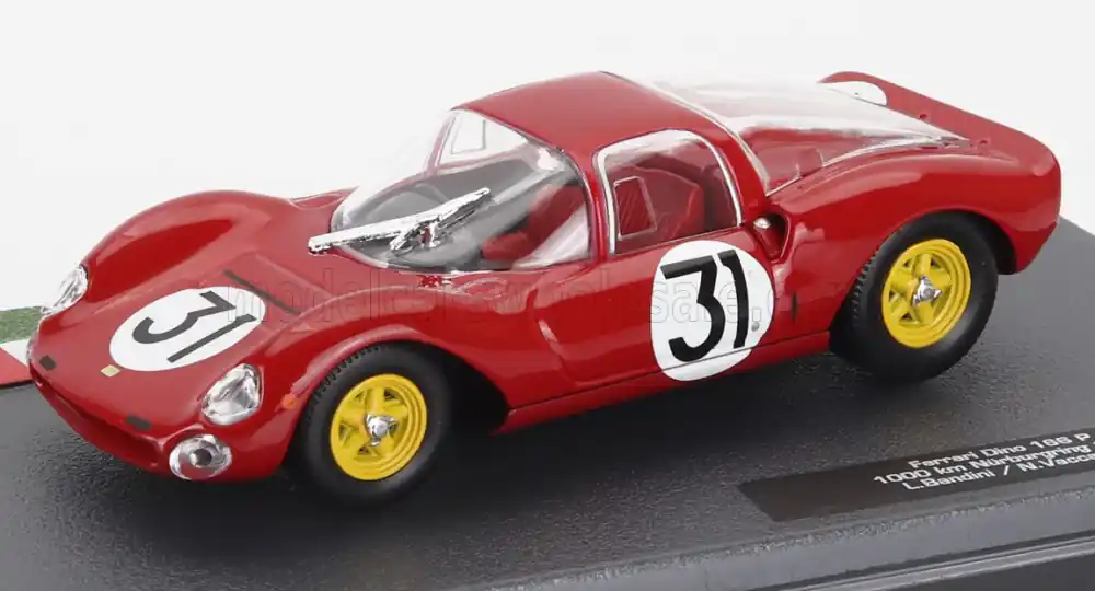 Azonnali szállítás Ferrari Dino 166P 31 1000km Nürburgring 1965 L. Bandini - N. Vaccarella