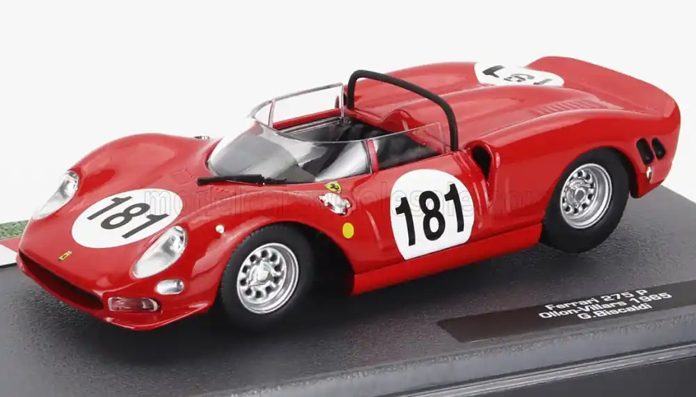 Legjobb ár Ferrari 275P 181 Ollon-Villars 1965 G. Biscaldi