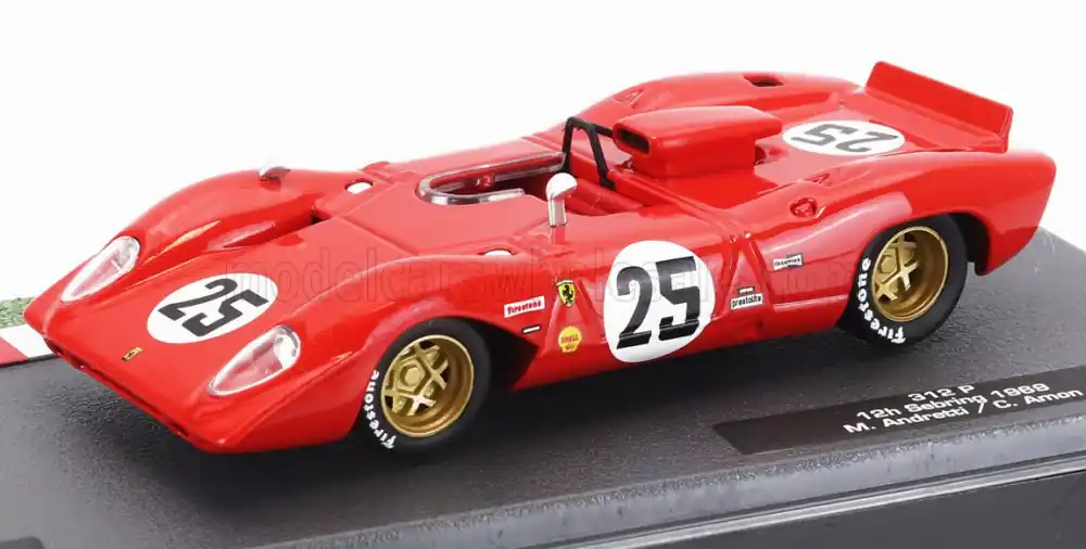 Kihagyhatatlan ajánlat Ferrari 312P 25 12h Sebring 1969 M. Andretti - C. Amon