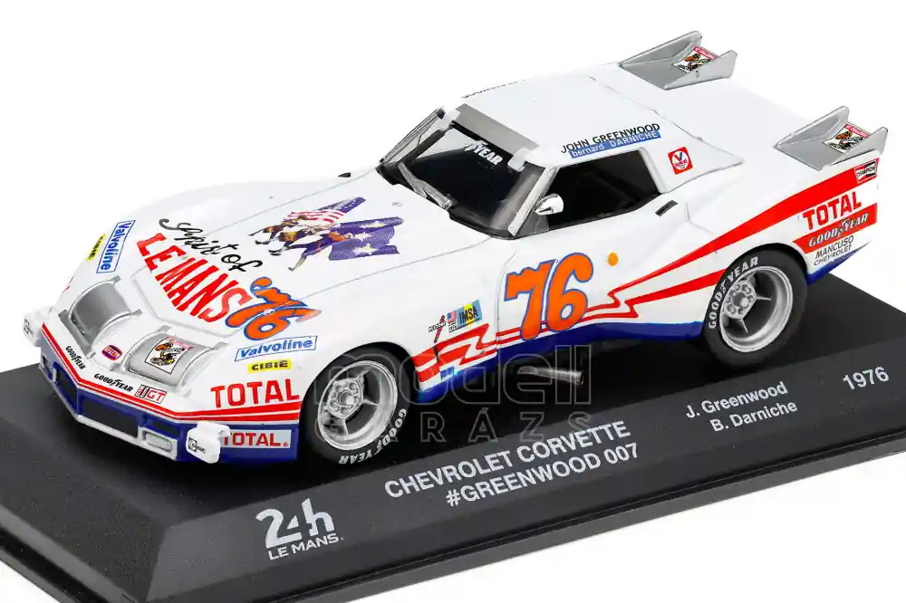 Szuper akció Chevrolet Corvette Stingray 76 24h Le Mans 1976 J. Greenwood - B. Darniche