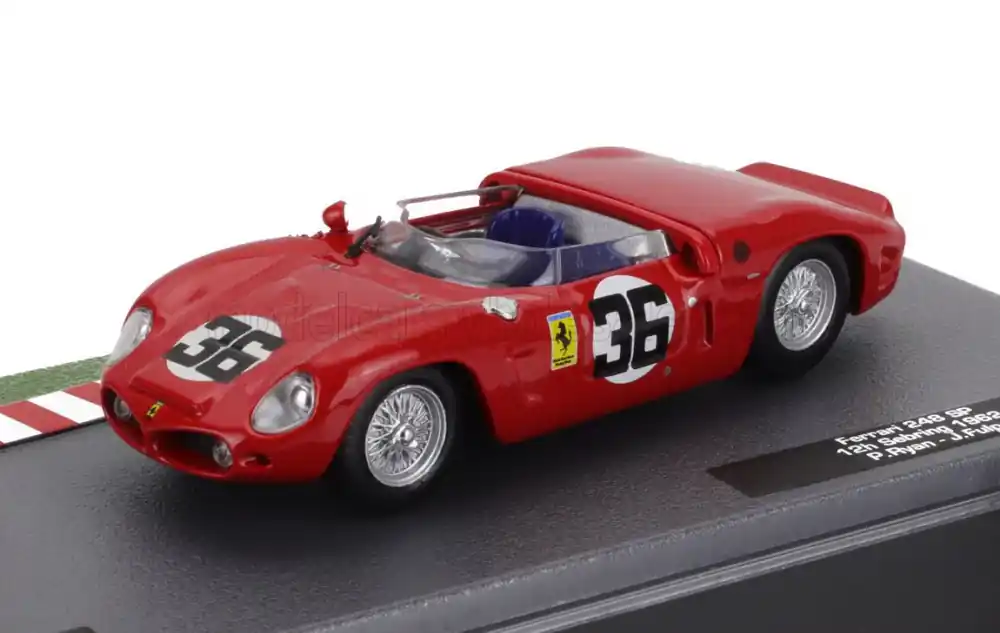 Szezonális akció Ferrari 248 SP 36 12h Sebring 1962 P. Ryan - J. Fulp