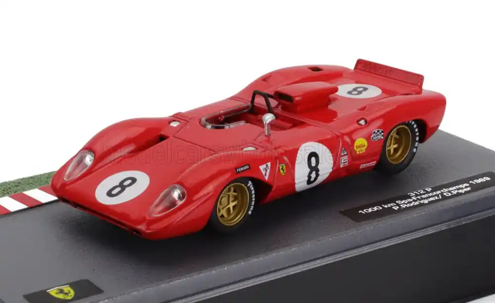 Ferrari 312P 8 1000km Spa Francorchamps 1969 P. Rodriguez - D. Piper Csak ma