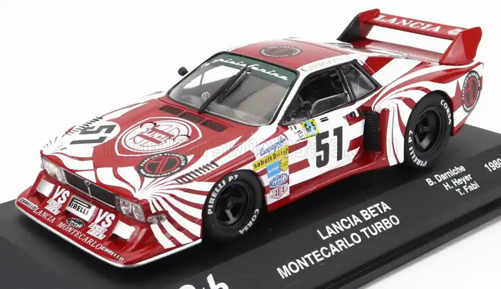 Lancia Beta Montecarlo Turbo 51 24h Le Mans 1980 B. Darniche - H. Heyer - T. Fabi Csak ma