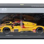 Szuper ajánlat Ferrari 499P 83 24h Le Mans győztes 2025 R. Kubica - P. Hanson - Y. Ye exkluzív kiadás vitrinnel