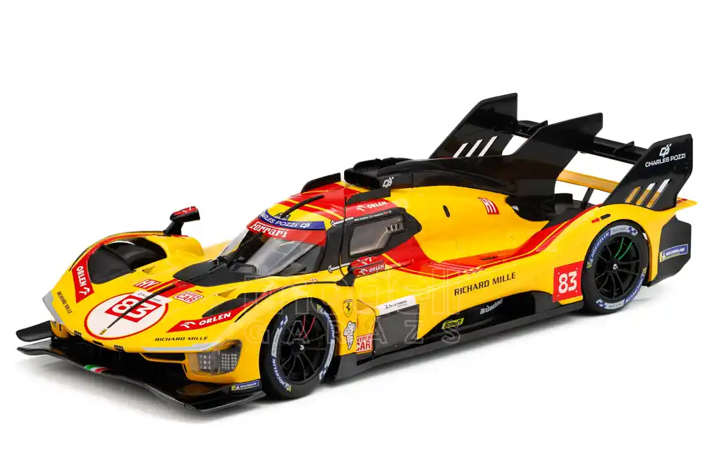 Kiárusítás Ferrari 499P 83 24h Le Mans győztes 2025 R. Kubica - P. Hanson - Y. Ye
