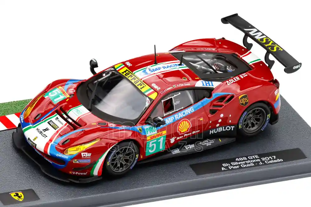 Ferrari 488 GT3 51 6h Silverstone 2017 A. Pierguidi - J. Calado Azonnal elérhető