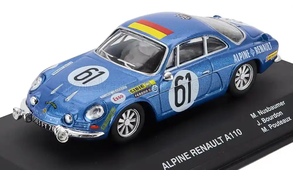 Azonnali szállítás Alpine Renault A110 61 24h Le Mans 1968 J. Bourdon - M. Nussbaumer - M. Pouteaux