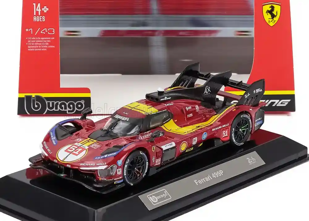 Ferrari 499P 51 24h Le Mans 2025 A.P. Guidi - J. Calado - A. Giovinazzi Azonnali szállítás