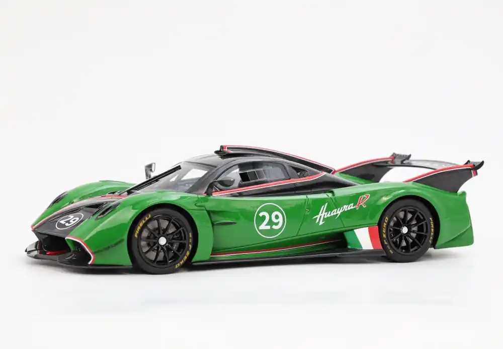 Pagani Huayra R 29 Racing 2021 Back Carbon Green (vitrinnel) Limitált Gyors kiszállítás