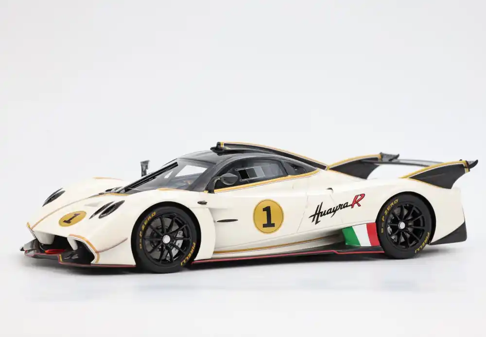 Szuper akció Pagani Huayra R 1 Racing 2021 Bianco Benny (vitrinnel) Limitált