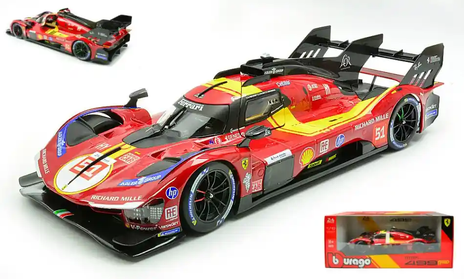 Vedd meg most Ferrari 499P 51 Le Mans 2025 A.P. Guidi - J. Calado - A. Giovinazzi