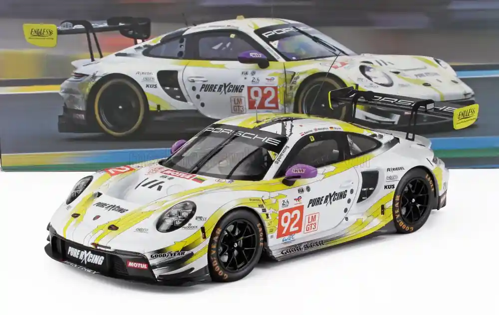 Porsche 911 (992) GT3 R Team Manthey Pure Racing 92 24h Le Mans 2024 K. Bachler - S. Kitts - N. Malykhin - J. Sturm Gyors kiszállítás