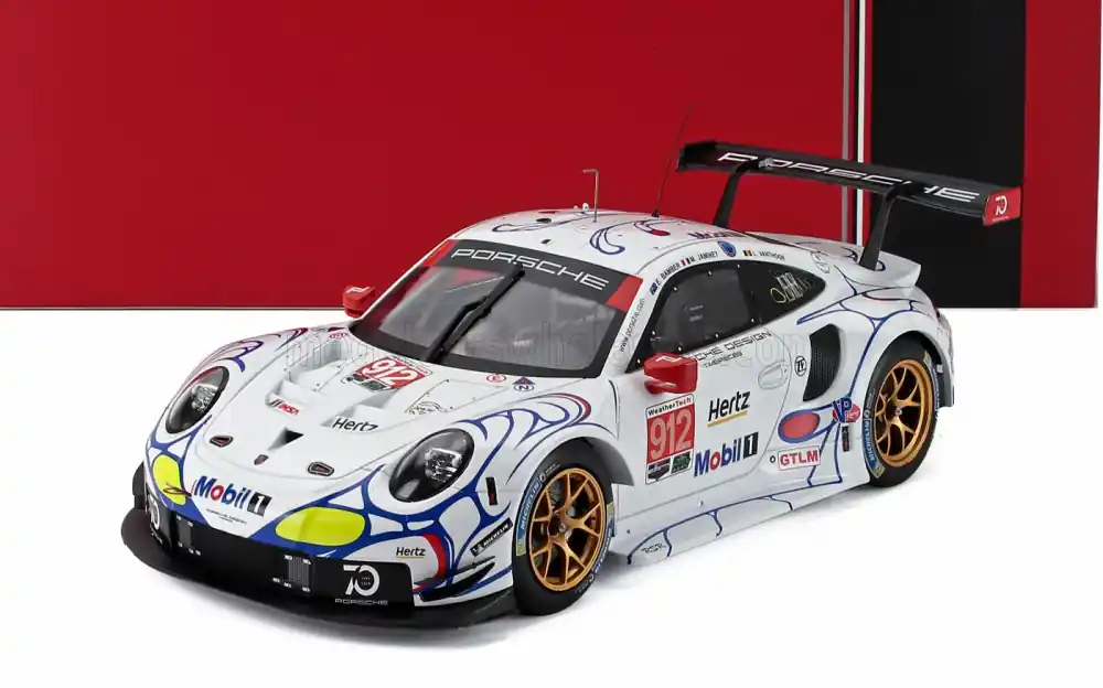 Végkiárusítás Porsche 911 (991) RSR Porsche GT Team 912 GTLM-Class Petit Le Mans 2018 E. Bamber - L. Vanthoor - M. Jaminet