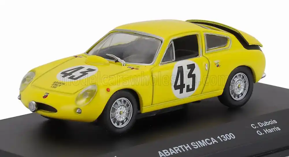 Abarth Simca 1300 Team Equipe Nationale Belge 43 24h Le Mans 1962 C. Dubois - G. Harris Gyors szállítás