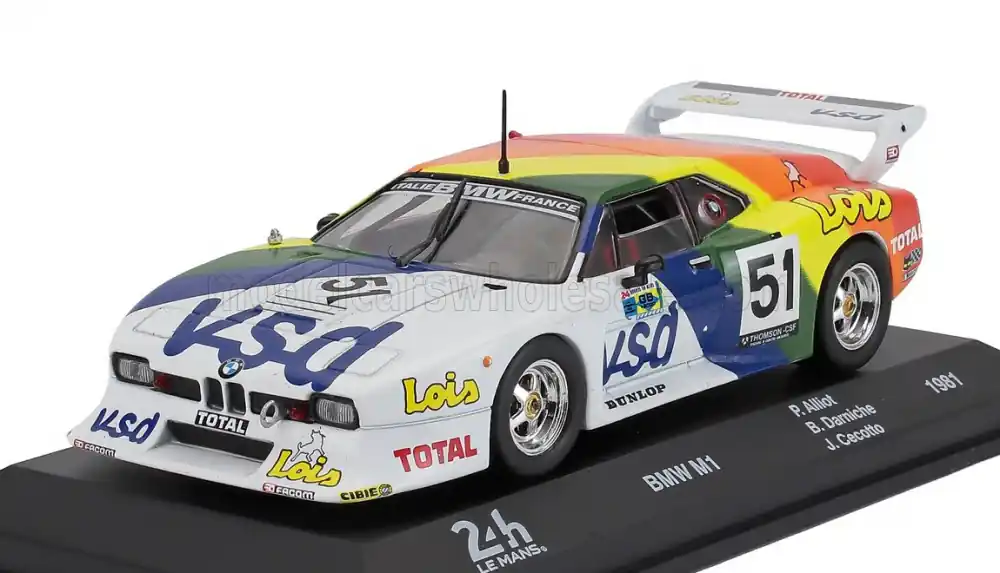 BMW M1 M88 Team Oreca 51 24h Le Mans 1981 P. Alliot - B. Darniche - J. Cecotto Rendeld meg most