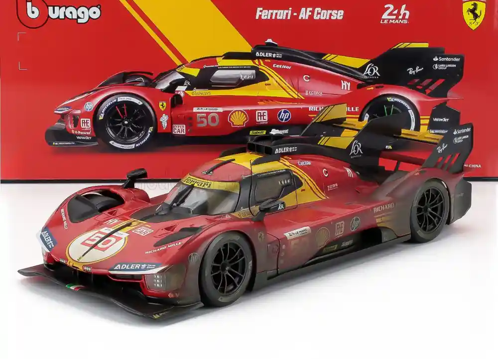 Azonnal elérhető Ferrari 499P Ferrari AF Corse 50 24h Le Mans győztes (koszolt) 2024 A. Fuoco - M. Molina - N. Nielsen