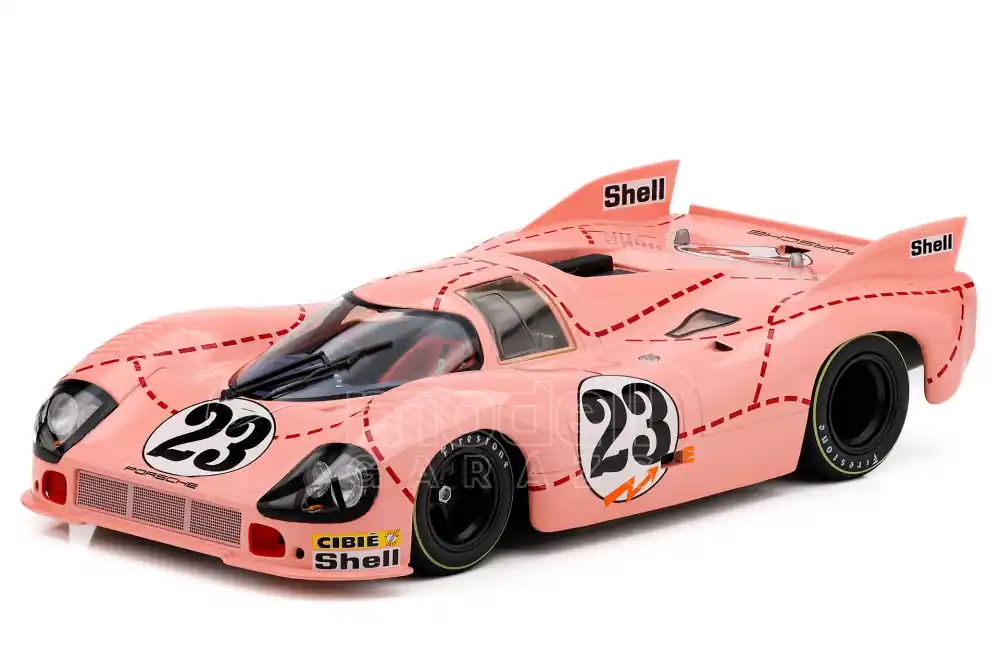 Szuper akció Porsche 917/20 Team Martini Racing Ping Pig 23 24h Le Mans 1971 R. Jost - W. Kauhsen ‘Malac Porsche‘ feliratok nélkül