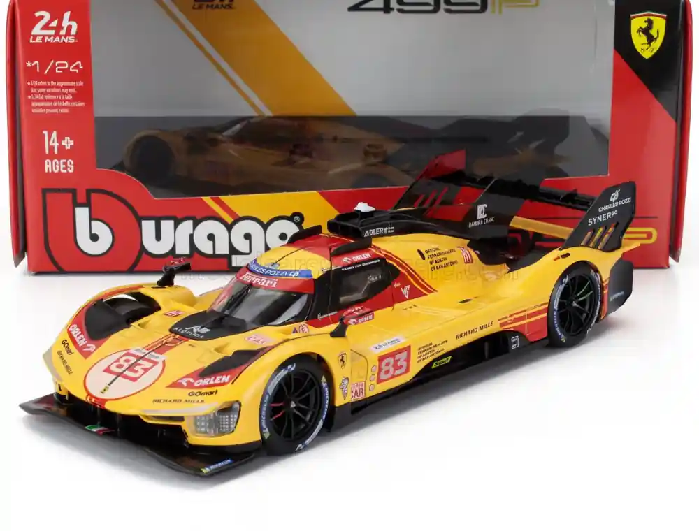 Ferrari 499P n.83 24h Le Mans 2024 R. Kubica - R. Shwartzman - Y. Ye Bestseller