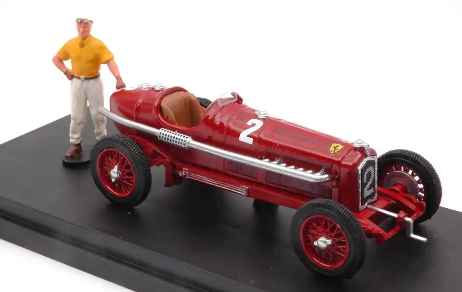 Alfa Romeo P3 Tipo B n.2 Coppa Citta di Bergamo győztes 1935 T. Nuvolari különálló figurával Nézd meg most