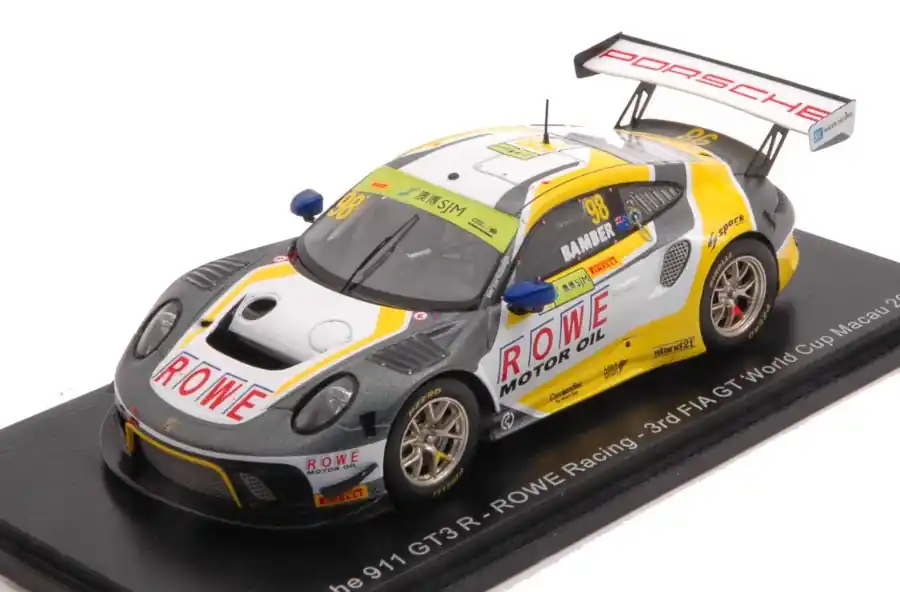 Gyors szállítás Porsche 911 GT3 R n.98 FIA GT World Cup Macau 2019 E. Bamber