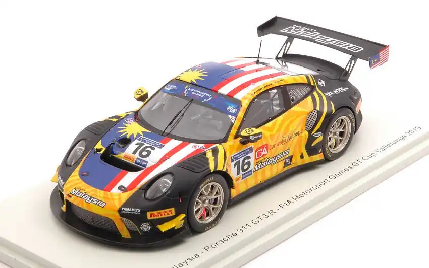 Gyors kiszállítás Porsche 911 GT3 R n.16 FIA GT Vallelunga 2019 A. D‘Silva - W. Tan