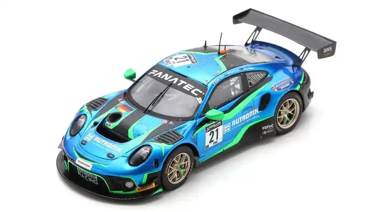 Porsche 911 GT3 n.21 24h Spa 2021 S. Muller - R. Lietz - K. Estre Azonnali szállítás