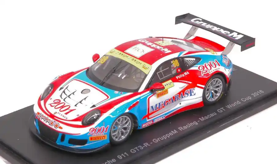 Porsche 911 (991) GT3 n.98 Macau GT World Cup 2016 Ma Ching Jeung Philip Prémium