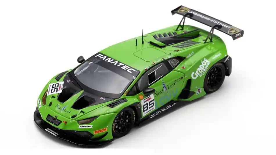 Lamborghini Huracán GT3 n.85 24h Spa 2023 C. Schmid - B. Hites - G. van Berlo Rendeld meg most