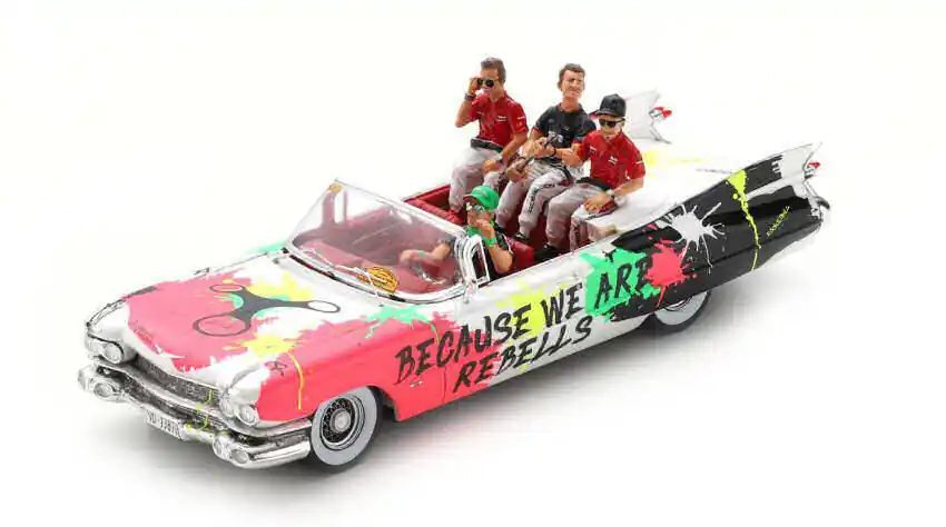Szuper ajánlat Cadillac Eldorado Biarritz Cabriolet 1959 Pilóta parádé 24h Le Mans 2019 T. Laurent - G. Menezes - N. Berthon