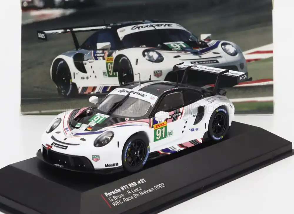 Porsche 911 RSR n.91 WEC Race Bahrain 2022 G. Bruni - R. Lietz Végkiárusítás