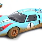 Ford GT40 Mk2 n.1 24h Le Mans 1966 K. Miles - D. Hulme koszolt verzió Biztonságos fizetés