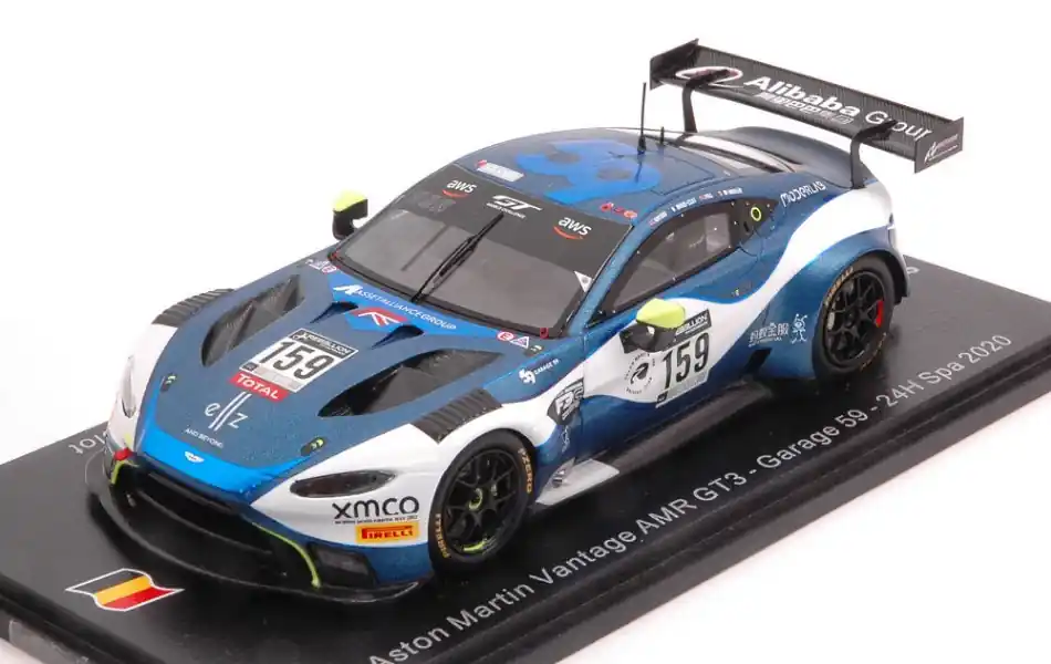 Aston Martin Vantage GT3 n.159 24h Spa 2020 A. Watson - R. de Angelis - J. Pull - V. Hasse Clot Árcsökkenés