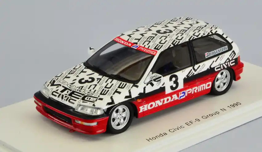 Árengedmény Honda Civic EF9 n.3 Suzuka Circuit Test 1990 S. Nakajima